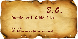 Darázsi Odília névjegykártya